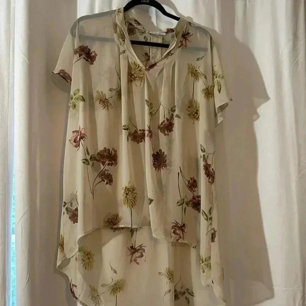 Ro&De Vintage Sheer Floral Tunic - Picture 2 of 9